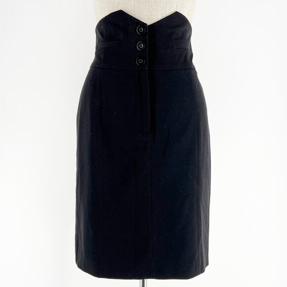Kensie Pretty high waisted black pencil skirt - Picture 1 of 7